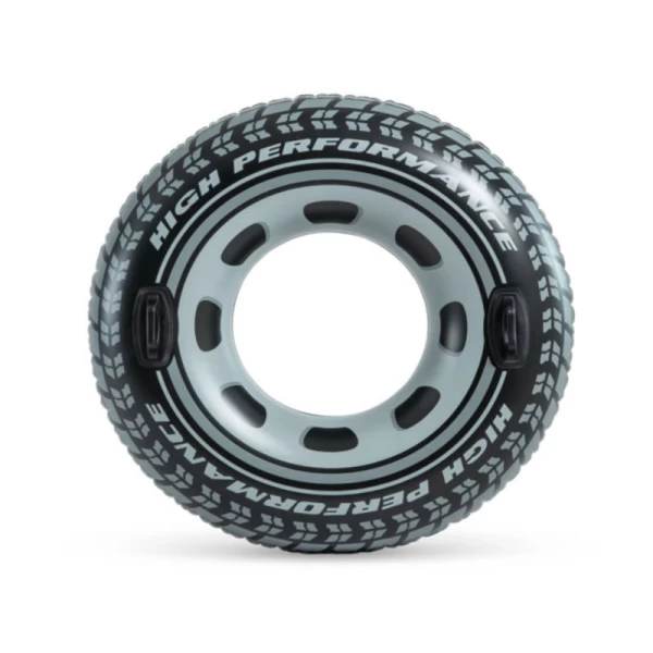 Colac gonflabil de inot tip anvelopa cu manere, 114 cm, max. 100 kg, 9+ ani, Intex (56268) - image 1