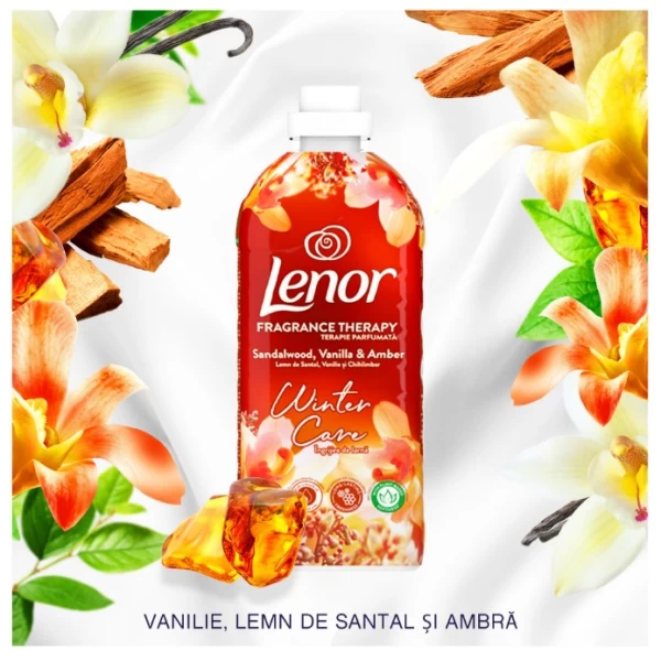 Lenor Balsam de rufe 1.2 l Fragrance Therapy Sandalwood, Vanilla & Amber, 48 spalari - image 3