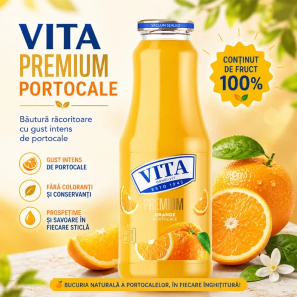 Vita Premium Suc de Portocale 1000 ml (Sticla) - image 2
