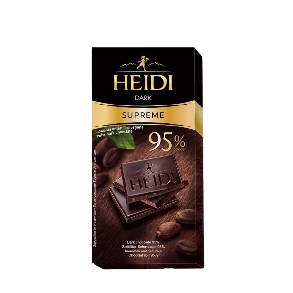 Heidi Ciocolata Amarue Dark Supreme 95% Cacao 50 gr - image 1