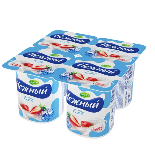 Iaurt Nejnii 1.2% cu suc de căpșuni 100 g - image 2
