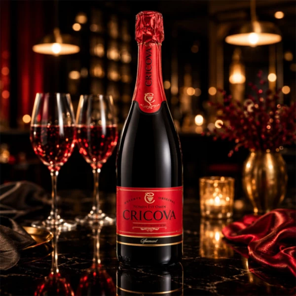 Vin spumant Cricova Rosu demisec 0,75 l - image 2