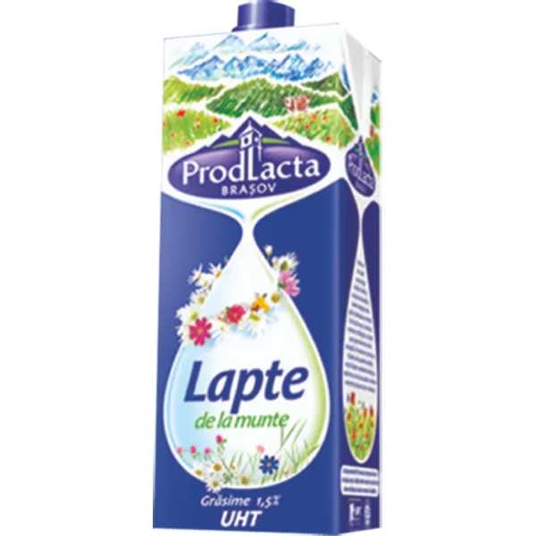 JLC Lapte de la Munte 1L 1,5% UHT, Tetra Pack - image 1