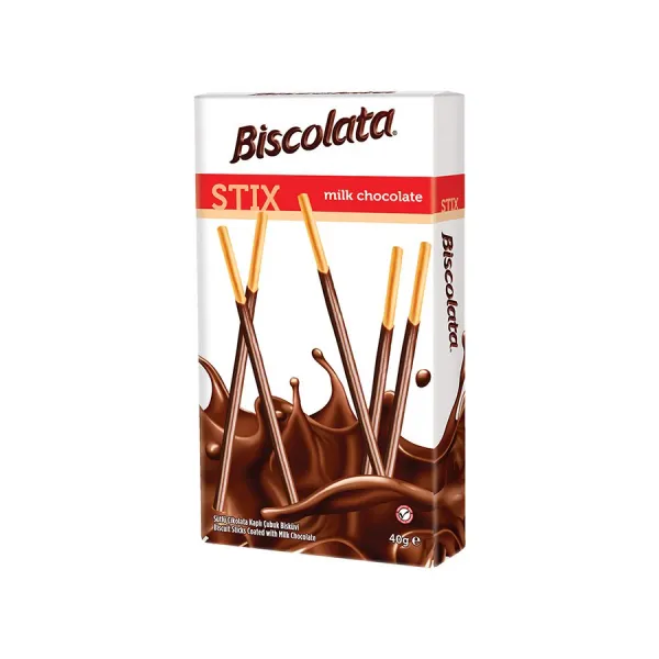 Biscolata соломки Stix Milky в молочном шоколаде 40 г - image 1