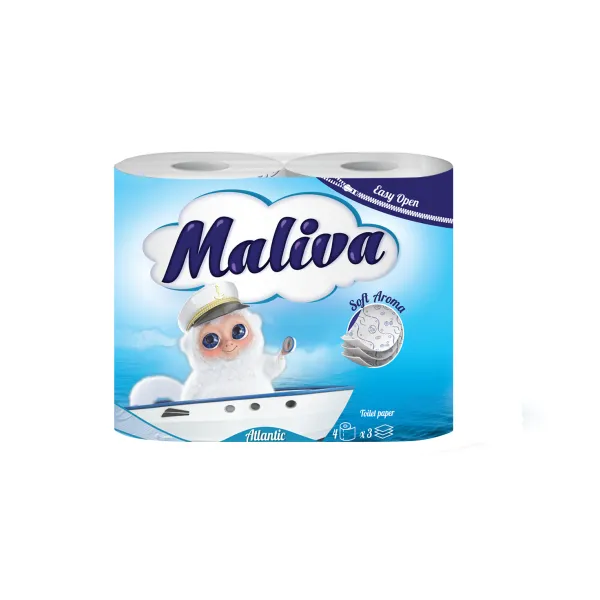Maliva Туалетная бумага 4 рул 3слойная Atlantic - image 1