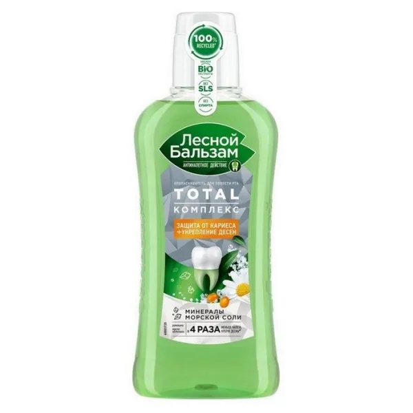 Lesnoi Balsam Apa de gura 400 ml TOTAL Compex sare de mare musetel - image 1