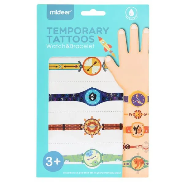 Временные татуировки для мальчиков Часы и браслет - image 3