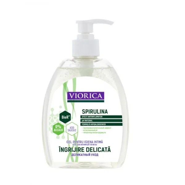 Viorica Spirulina Gel pentru igiena intima 400 ml - image 1