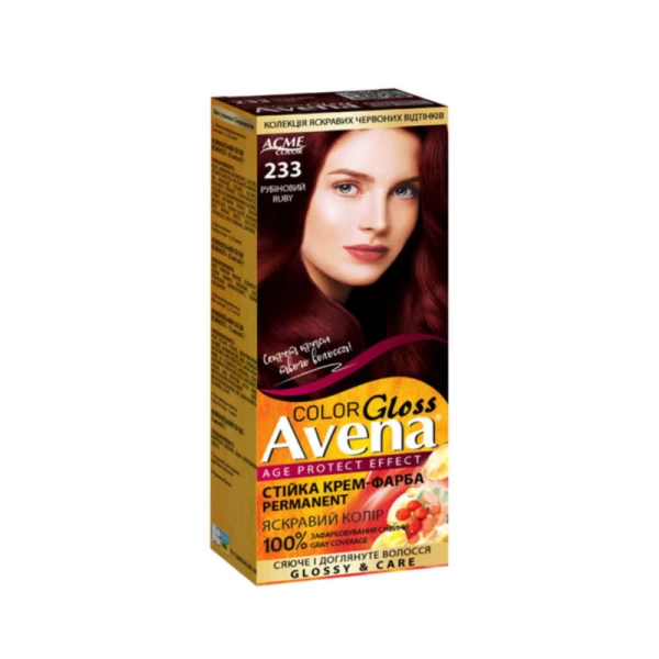 Vopsea pentru par ACME Riabina Avena, 233 - Rubin, 100 ml - image 1
