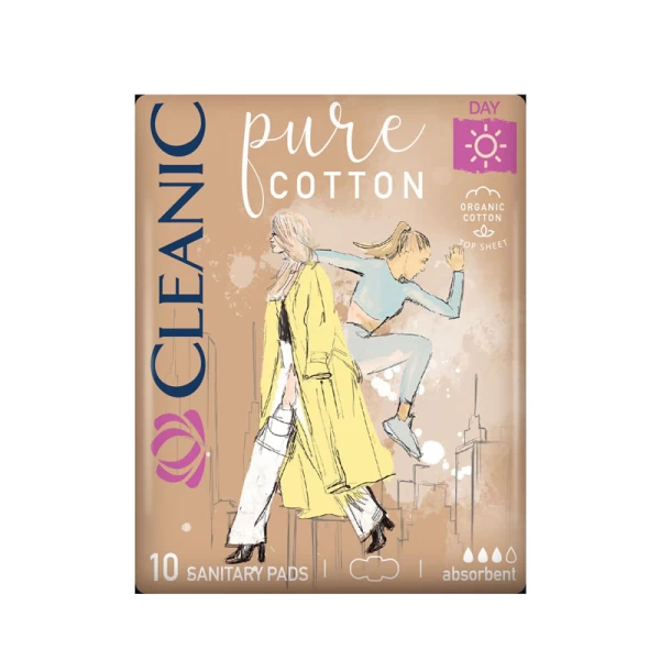 Cleanic Pure Cotton Absorbante Daily 10 buc - image 1