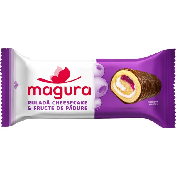 Magura Rulada cheesecake si fructe de padure 35g - image 1