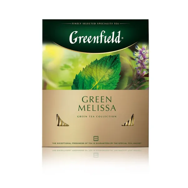 Greenfield Ceai Green Melissa 100p х 1,5g - image 1