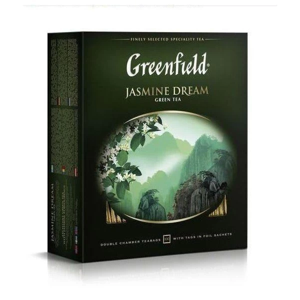 Greenfield Ceai Verde Jasmine Dream 100 pak - image 1