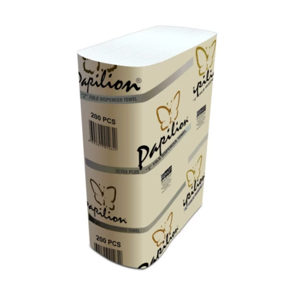 Papilion полотенца для диспенсора 200 шт  Ultra Plus 23x24 cm - image 1