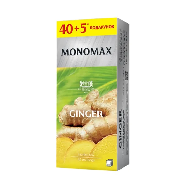 Травяной чай Мономах Ginger в пакетиках 40+5 шт - image 2