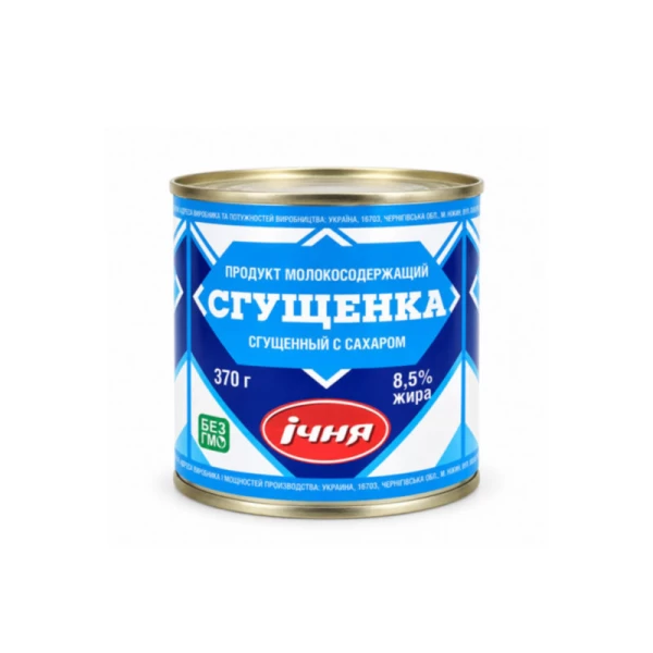Продукт молокосодерж сгущенное Ичня с сахаром 8,5% 370г - image 1