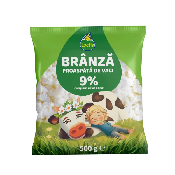 Творог Lactis 9% жирности, 500г - image 1