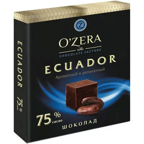 Шоколад O`Zera Ecuador содержание какао 75% 90 г - image 1