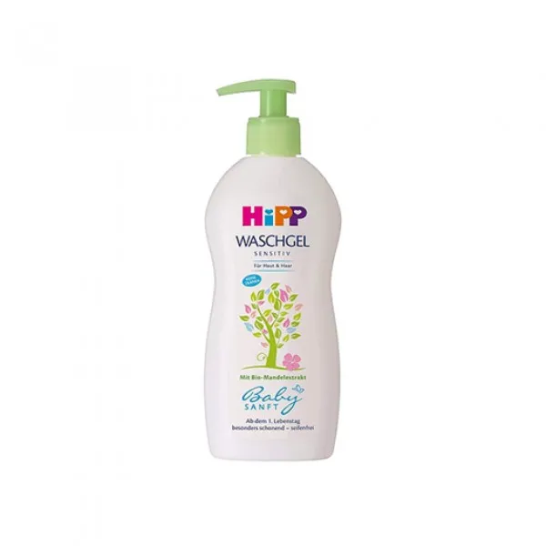 HiPP BabySanft Gel de dus pentru par si corp 400 ml - image 1