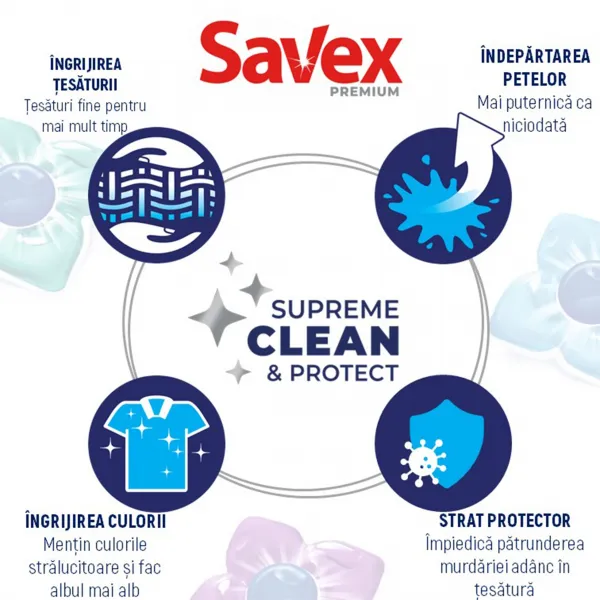 Savex Detergent capsule 56 buc Premium Color - image 3