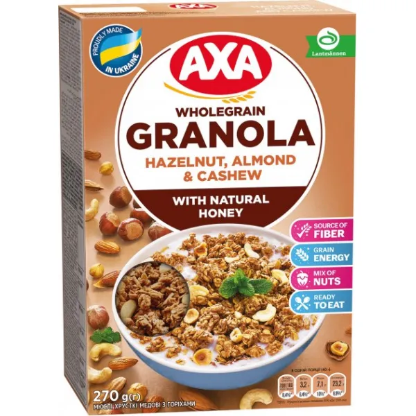 Гранола медовая AXA с орехами 270 г - image 1