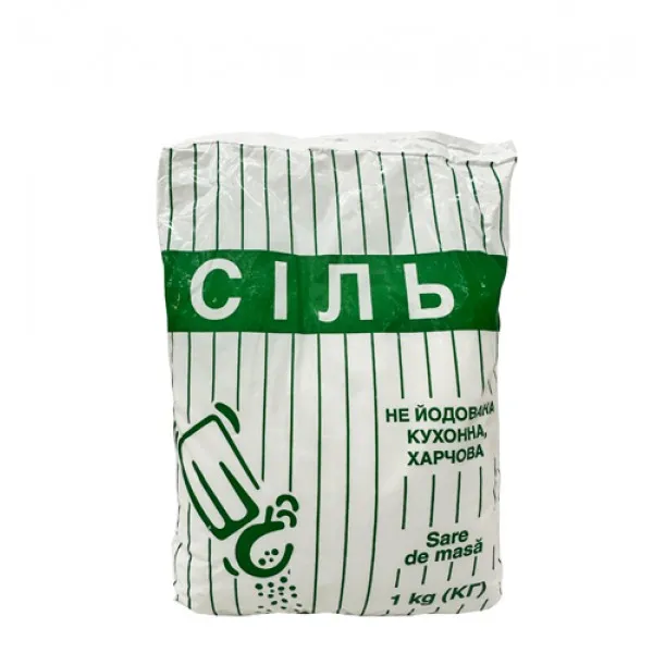 Соль поваренная нейодированная 1кг ПЭТ - image 1