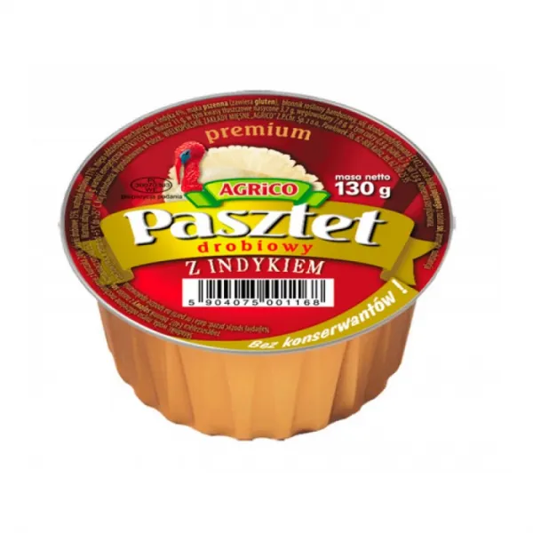 *AGRICO Pate de pui cu curcan 130gr - image 1