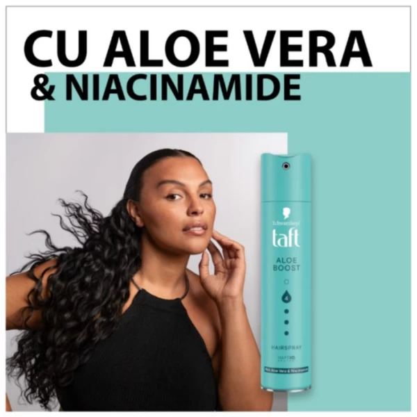 Taft Aloe Boost fixativ de par Haarspray 250 ml - image 2