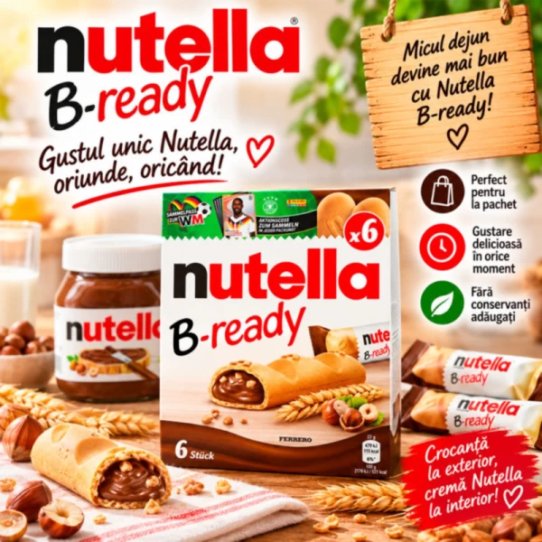 Nutella Батончики B-Ready T6, 132 г - image 3