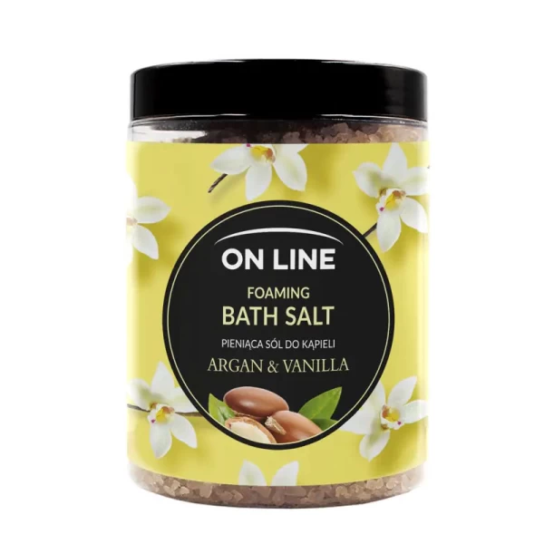 On Line Sare de baie Argan & Vanilla spumoasă, 1200 g - image 1