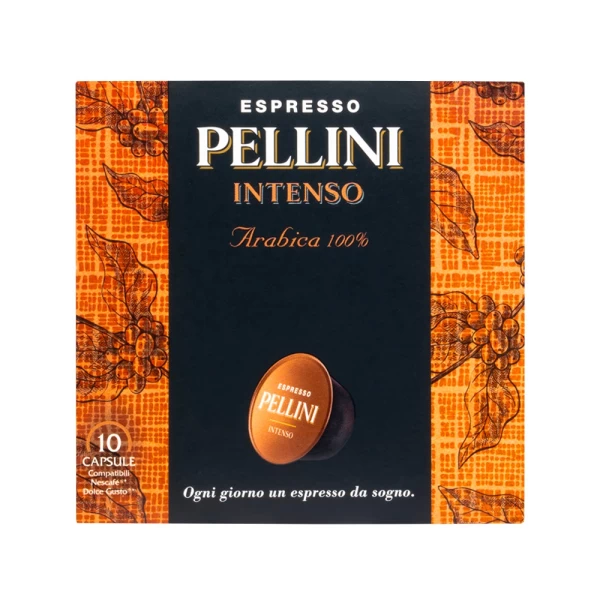 Capsule cafea Pellini Intenso 100% Arabica, 10 х 7.5 g, Intenso - image 1