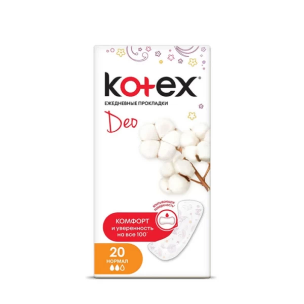 Kotex Absorbante zilnice Deo Normal 20 buc - image 1