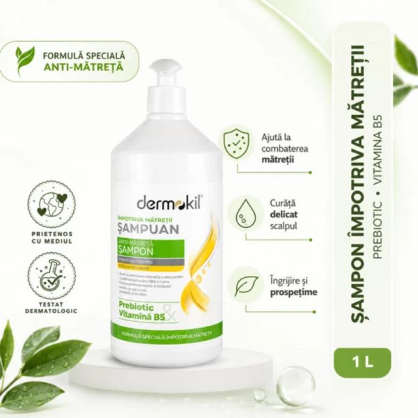 Dermokil sampon 1000 ml Anti matriata Prebiotic, Vitamin B5 - image 4