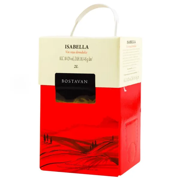 Vin Bostavan 2 l rosu demidulce Isabella Bag in Box - image 1