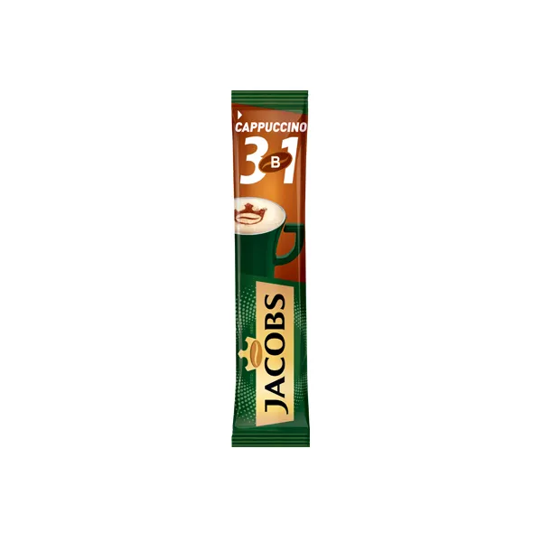 Кофейный напиток Jacobs 3 в 1 Cappuccino 12.5 г - image 1