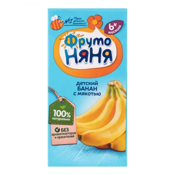 ФрутоНяня Банановый нектар 200 мл - image 1