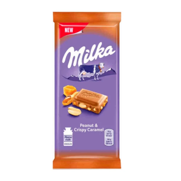 Milka Шоколад молочный с рисовыми шариками и хлопьями 90г - image 1