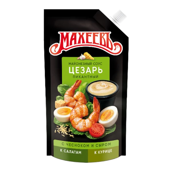 Махеевъ Майонезный соус Цезарь 50,5%, 200 мл - image 1