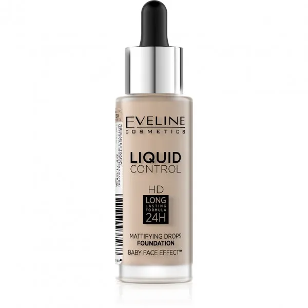 Eveline Baza pentru machiaj Liquid Control 32ml №030 Sand Beige - image 1