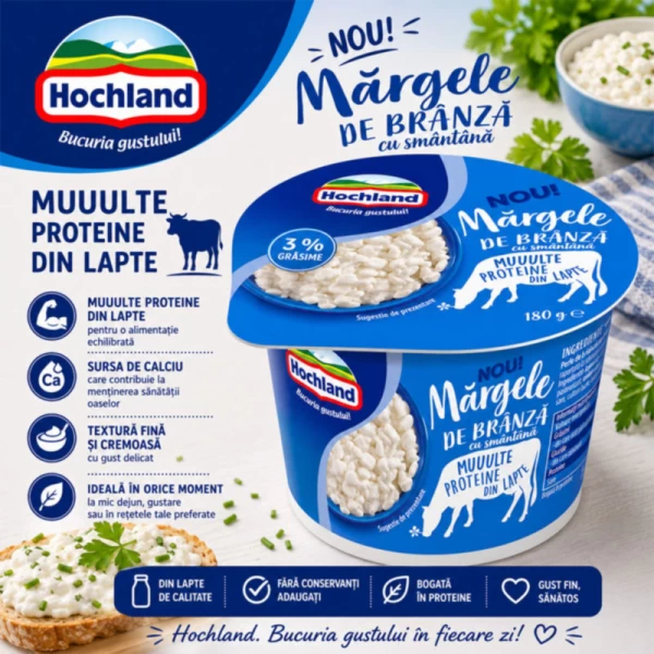 Творог Hochland 4,0% жирности, 180г - image 2