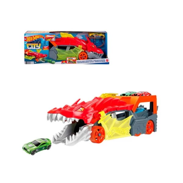 Hot Wheels Игровой набор «Разъярённый дракон» с хранилищем для машинок - image 2