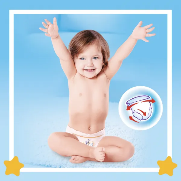 Pufies Scutece Sensitive MP MAXI N4 9-14kg 56buc - image 3