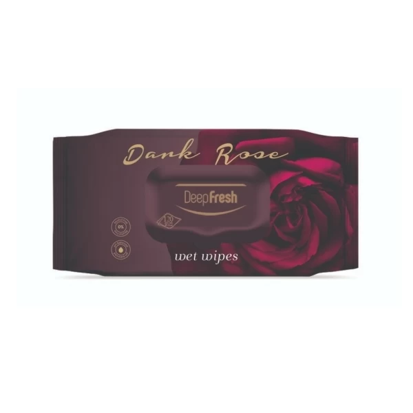 DeepFresh Servetele umede cu capac 120 buc Dark Rose - image 1
