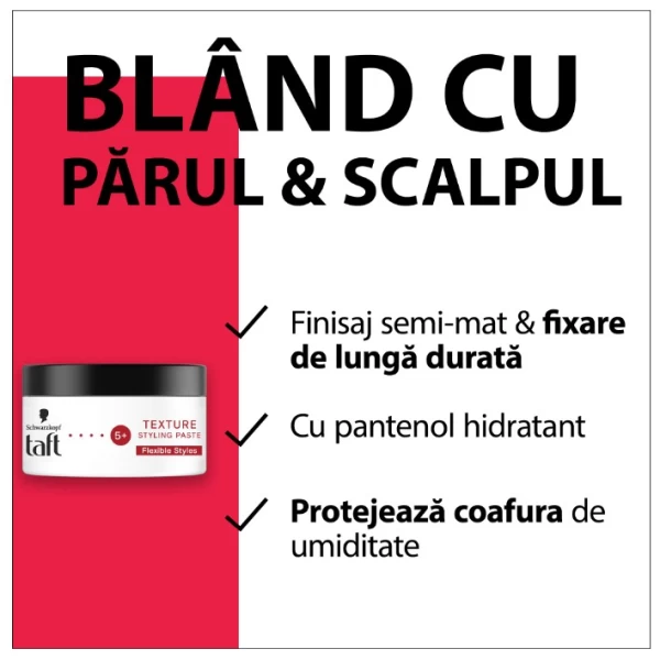 Taft Pasta de par Texture, nivel fixare 5+, 100 ml - image 4