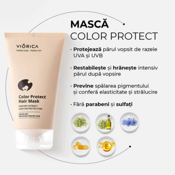 Viorica Masca pentru par protectia Culorii 150 ml - image 2