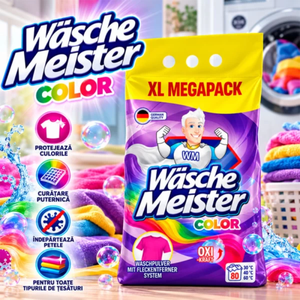 Wasche Meister Detergent automat 6 kg Color 80 spalari - image 2