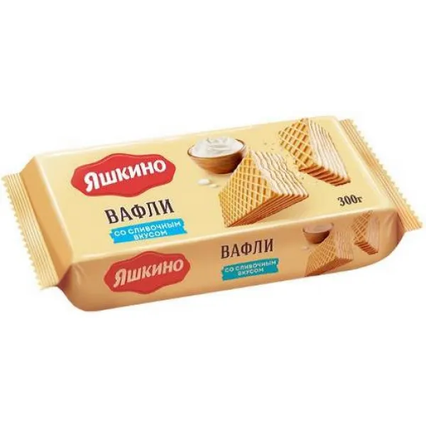 Вафли Яшкино 200г Сливочные - image 2