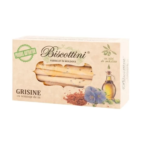 Grisine cu seminte de in 200 gr - image 2