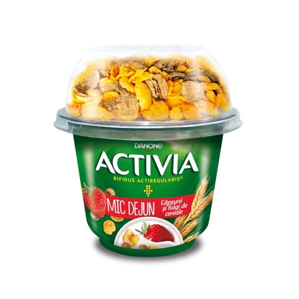 Activia Iaurt mic dejun capsuni de fulgi de cereale 163g - image 1