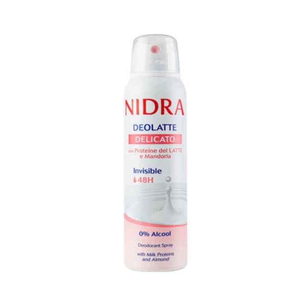 Nidra Deodorant Spray 150ml Delicate Milk Proteins & Almond - image 1